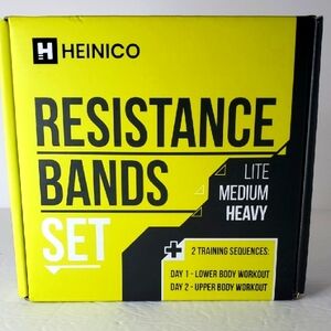 NWT Fabric Resistance Bands Set Lower Upper Body Wprkout Gym Accessory strength